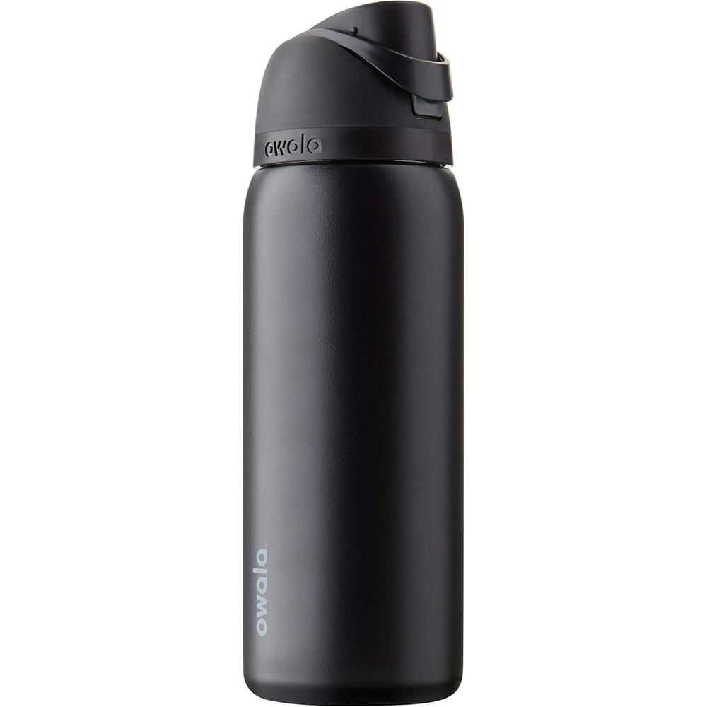 OWALA BOTELLA FREESIP TÉRMICA DE ACERO INOXIDABLE 32 OZ / 946 ML | NEGRO MATE