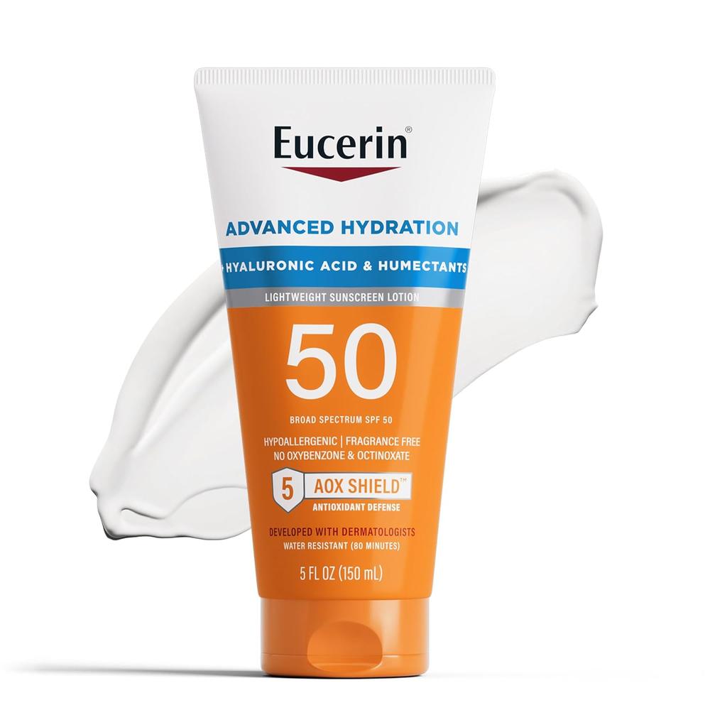 EUCERIN SUN ADVANCED HYDRATION SPF 50 LOCIÓN PROTECTORA SOLAR 5 OZ / 150 ML