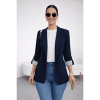 Blazer Rayas Reversible Azul