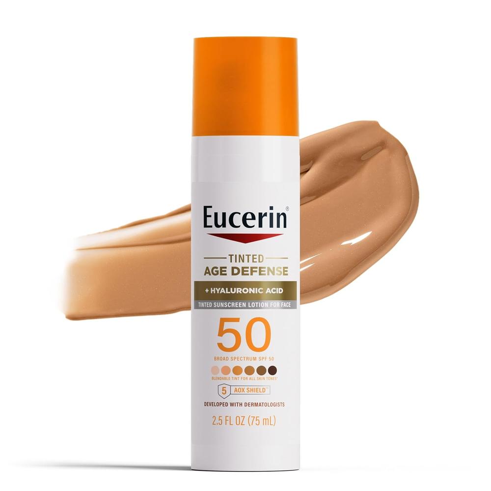 EUCERIN SUN SPF 50 LOCIÓN FACIAL CON COLOR 2.5 FL OZ / 75 ML