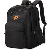 MOCHILA ZORFIN 18.5'' / 47 CM | NEGRO BRILLANTE