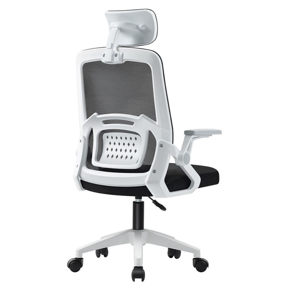 Silla de Oficina Ergonómica con Diseño Elegante y Ruedas Resistentes Blanco