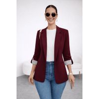 Blazer Rayas Reversible Guinda