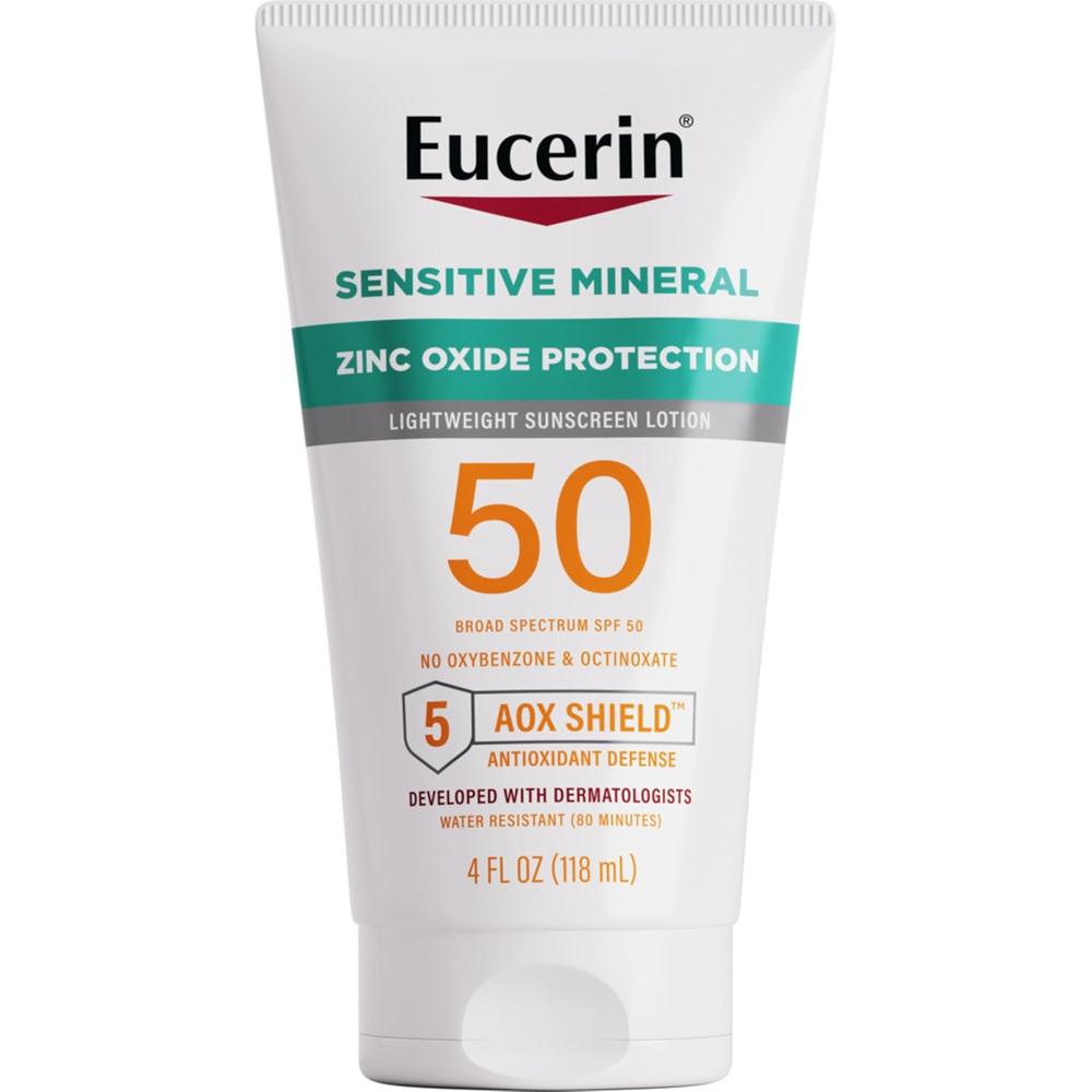 EUCERIN SUN SENSITIVE SPF 50 PROTECTOR SOLAR CON ZINC 4 OZ / 118 ML