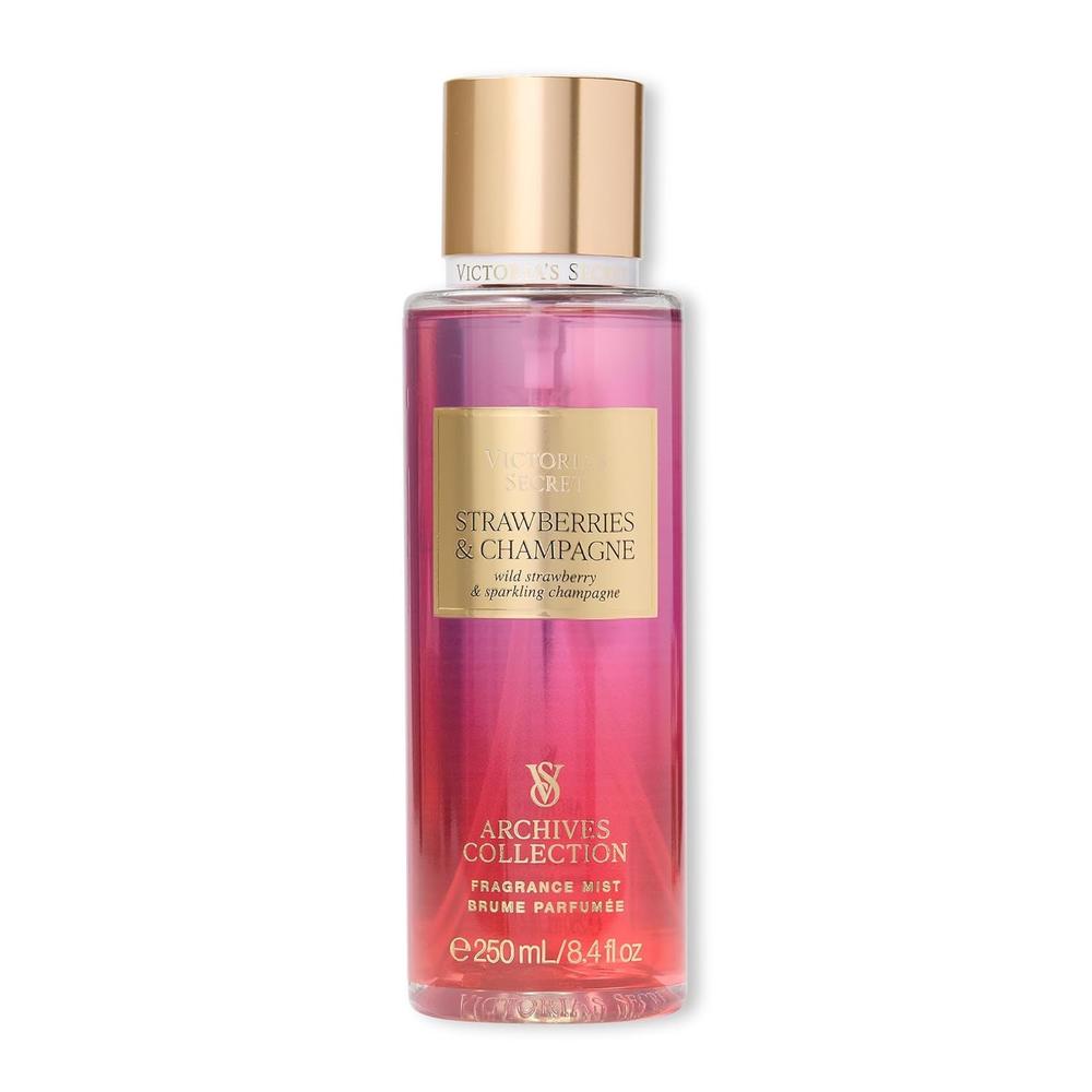 BODY MIST STRAWBERRIES & CHAMPAGNE VICTORIA SECRET MUJER 8.4 OZ / 250 ML