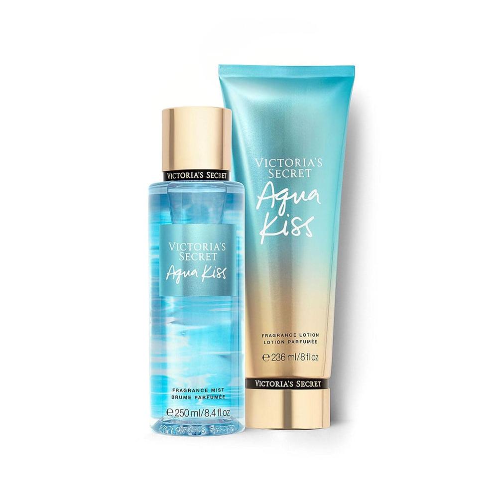 SET AQUA KISS MIST & LOTION VICTORIA SECRET MUJER 2PZS