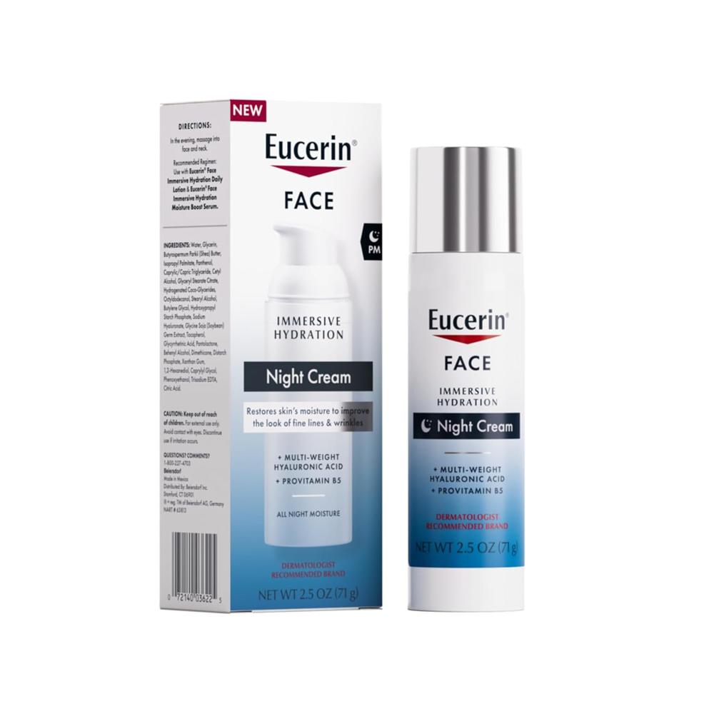 EUCERIN CREMA FACIAL DE NOCHE HIDRATANTE INTENSIVA 2.5 OZ / 71 GR