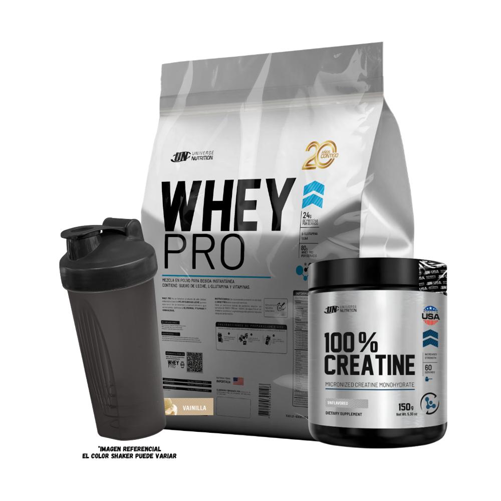 WHEY PRO 5 KG VAINILLA Y CREATINA UN 150 GR Y SHAKER
