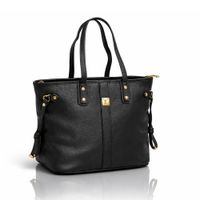 Cartera Tote Bag Grande Negro con Compartimientos Todo Organizado