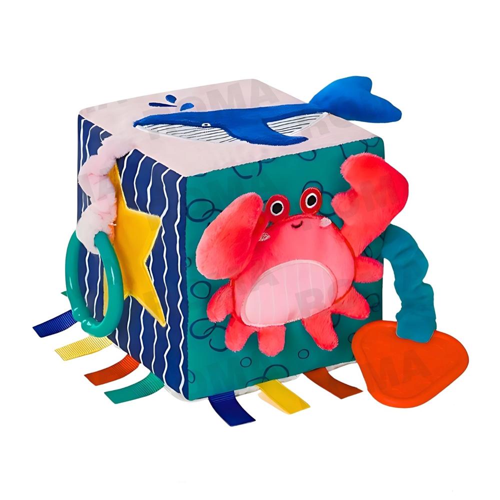 CUBO SENSORIAL DE TEXTURAS - JUEGO DIDÁTICO