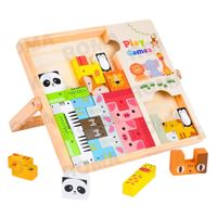 BLOQUES DE ANIMALES ENCAJABLES MADERA - JUEGO DIDÁTICO