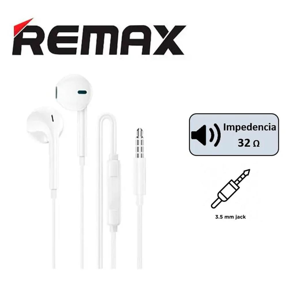 AUDIFONOS REMAX RM-702A JACK 3.5MM BLANCO
