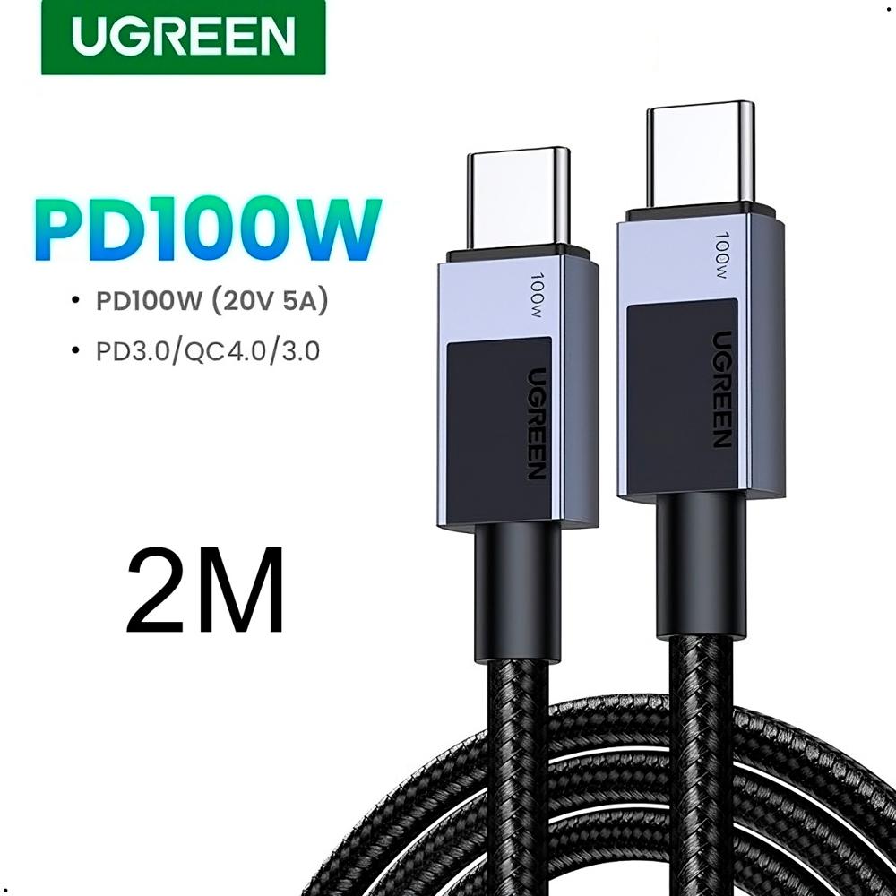 Cable Baseus 100w Usb Tipo C 2m Cafule Series Nylon Trenzado