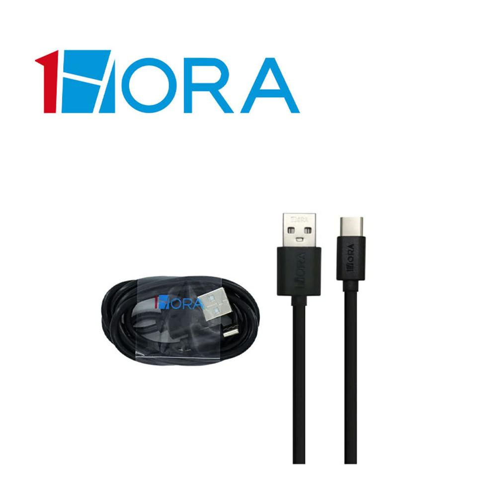 CABLE 1HORA CAB244 USB A A TIPO C 2.1A NEGRO