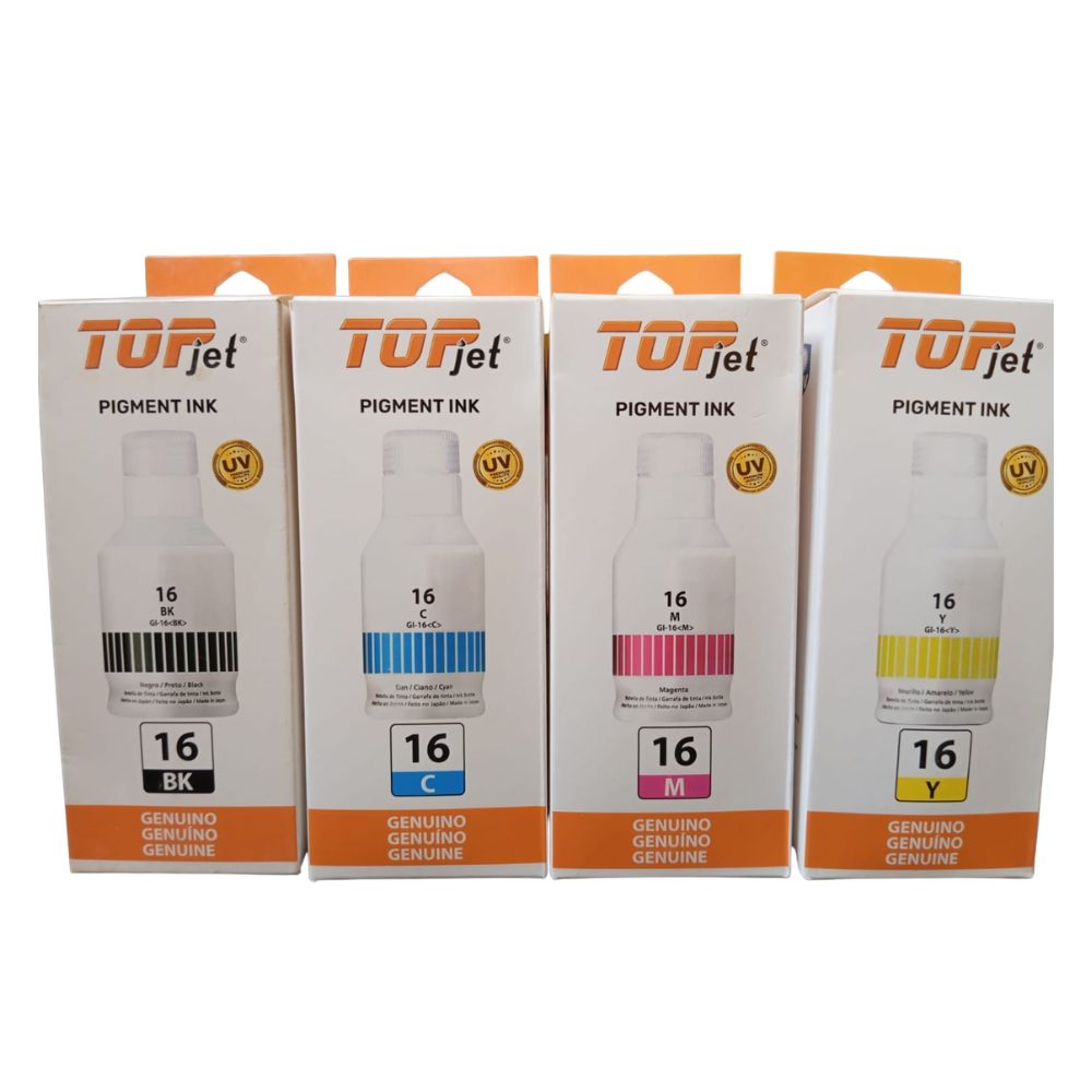 TINTA CANON GI-16 COMPATIBLE JUEGO COMPLETO PARA MAXIFY GX6010 GX7010