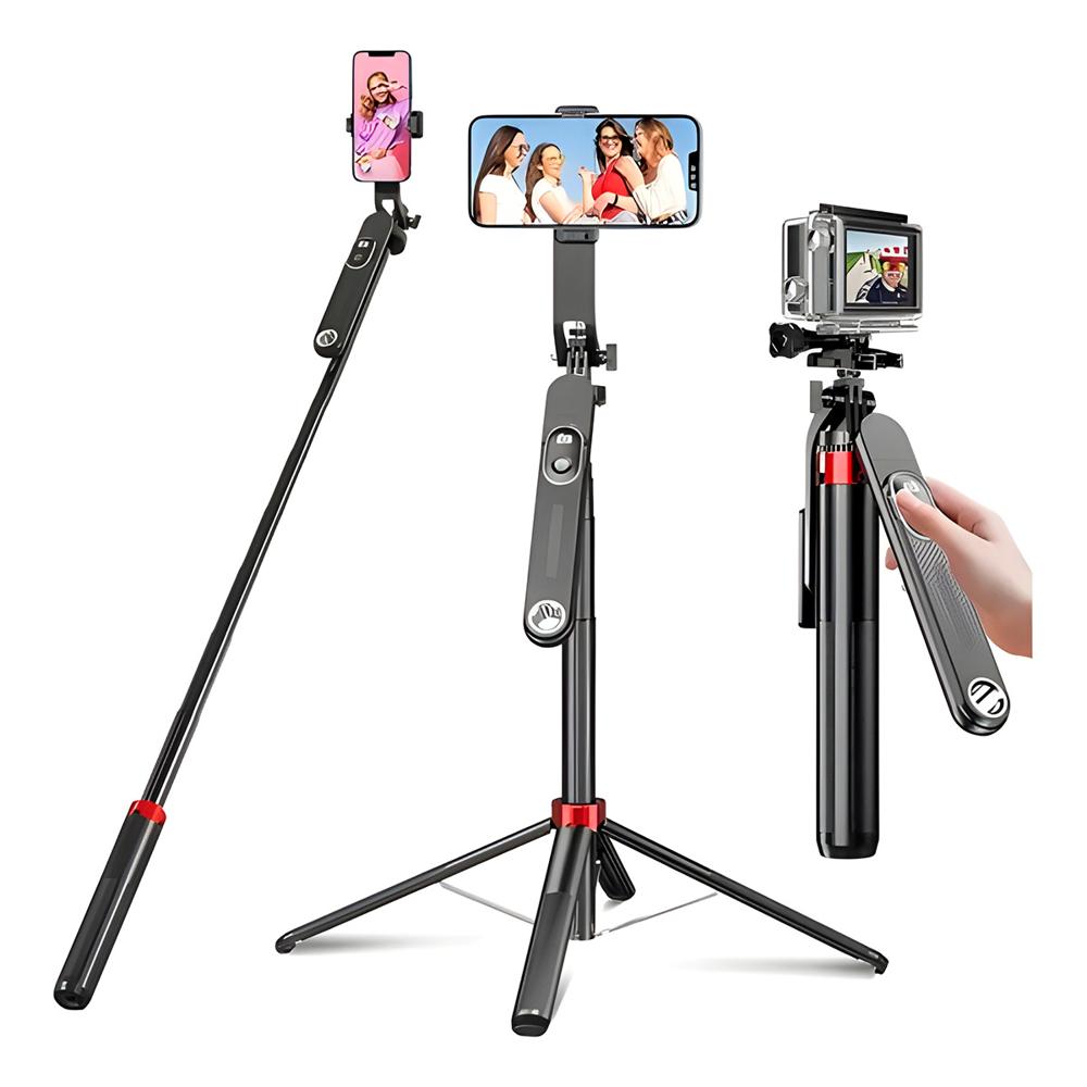 Palo Selfie Stick P515 160CM Con Bluetooth Para Celular y GoPro