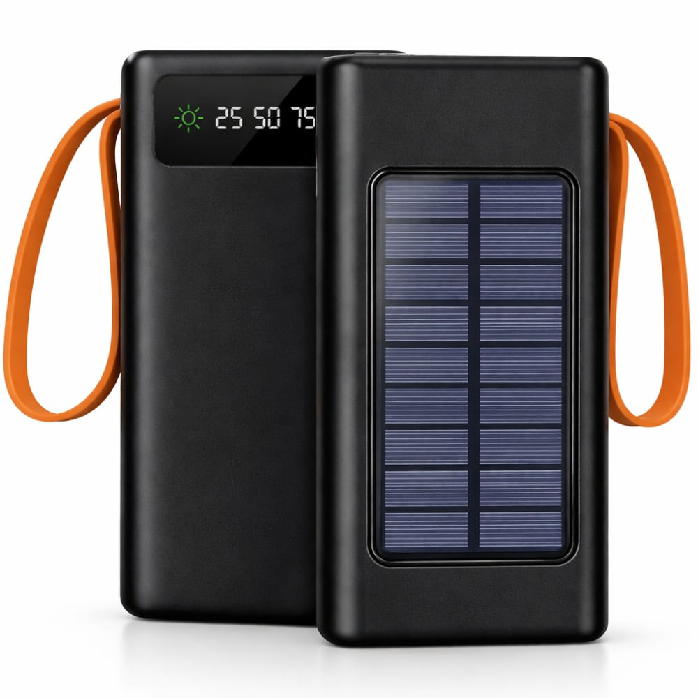 Cargador Solar Power Bank 50000mah Super Rápida negro