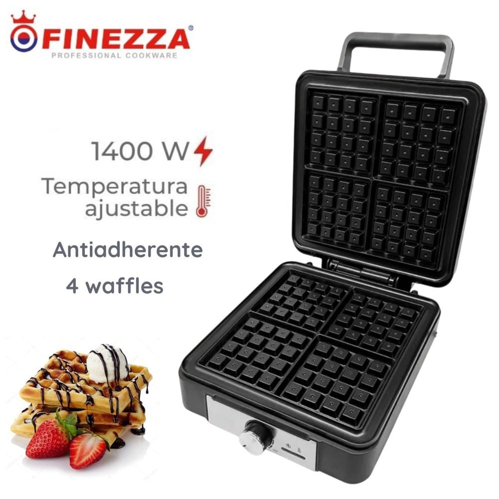 Waflera para 4 Finezza FZ-812WF Regulador de Temperatura Antiadherente
