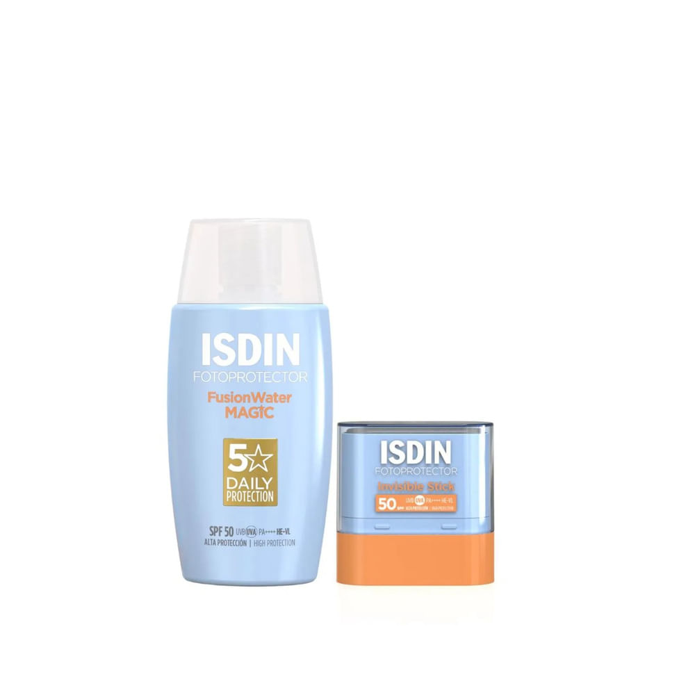 Pack Fotoprotector ISDIN Stick  Fotoprotector Isdin Fusion Water Magic 50ml