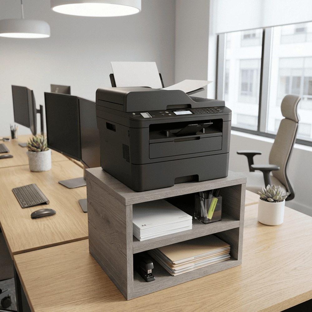 Módulo Organizador de mesa escritorio en melamina Ceniza