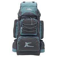 Mochila Campera Kengar Modelo N.3 Plomo - Verde Jade