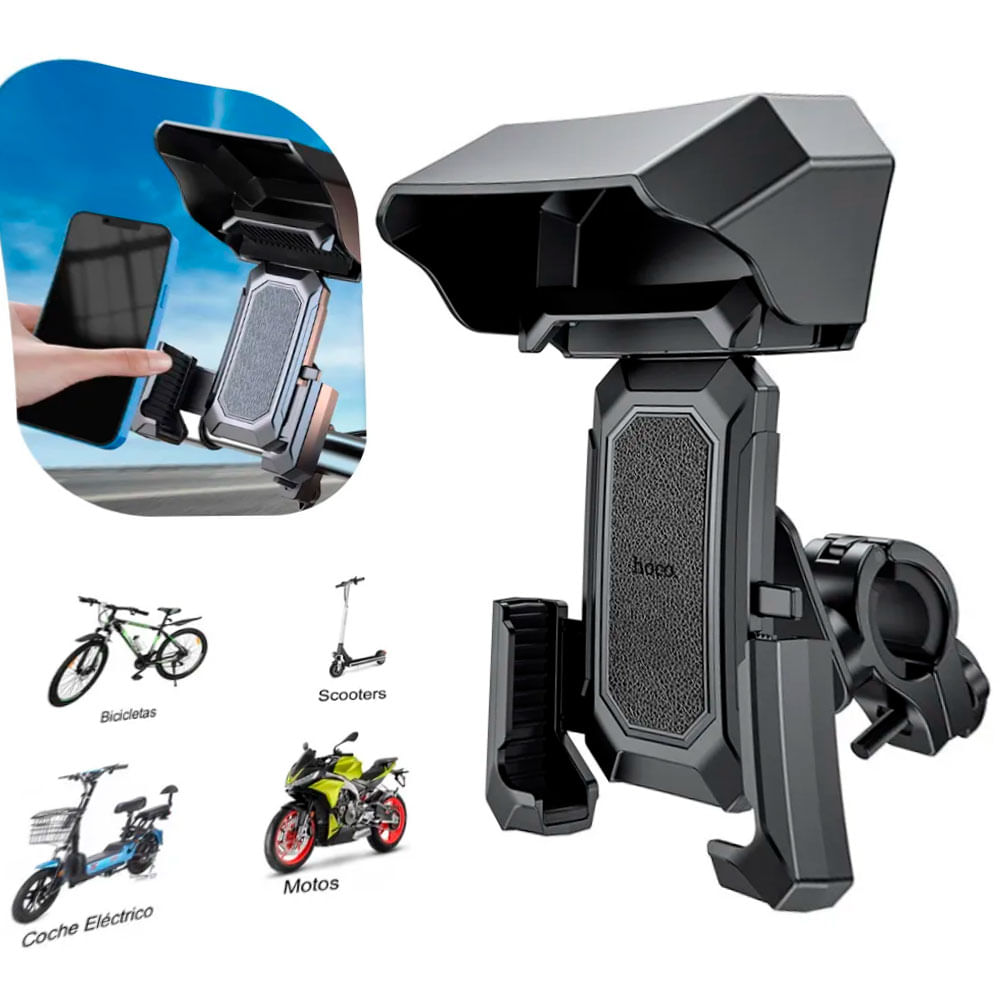 Holder Hoco H31 Para Motocicleta Bicicleta Con Visera Pro