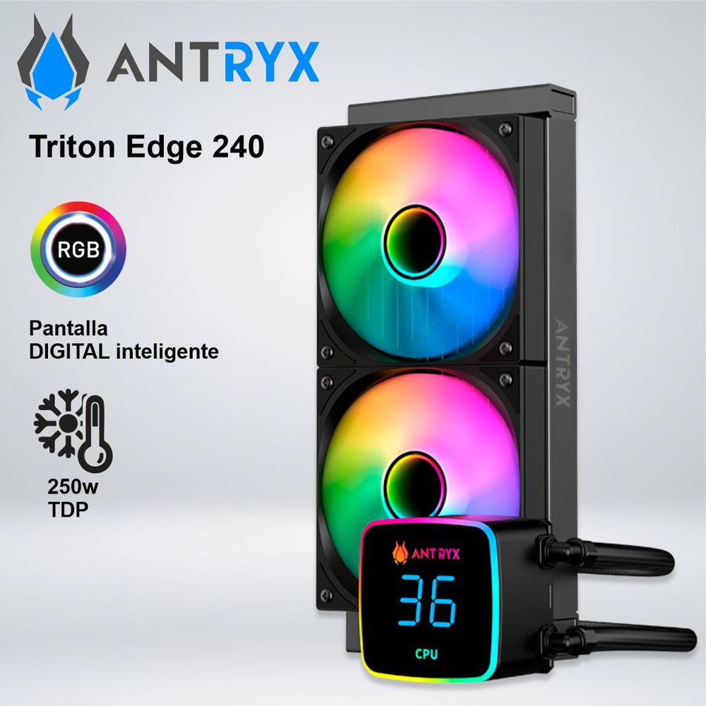 SISTEMA DE ENFRIAMIENTO LIQUIDO ANTRYX TRITON EDGE 240 BLACK ARGB