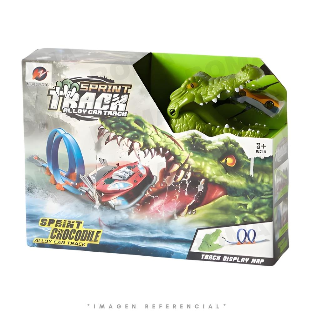 JUGUETE PISTA DE AUTOS COCODRILO