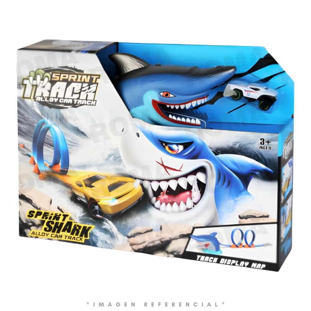 JUGUETE PISTA DE AUTOS TIBURÓN