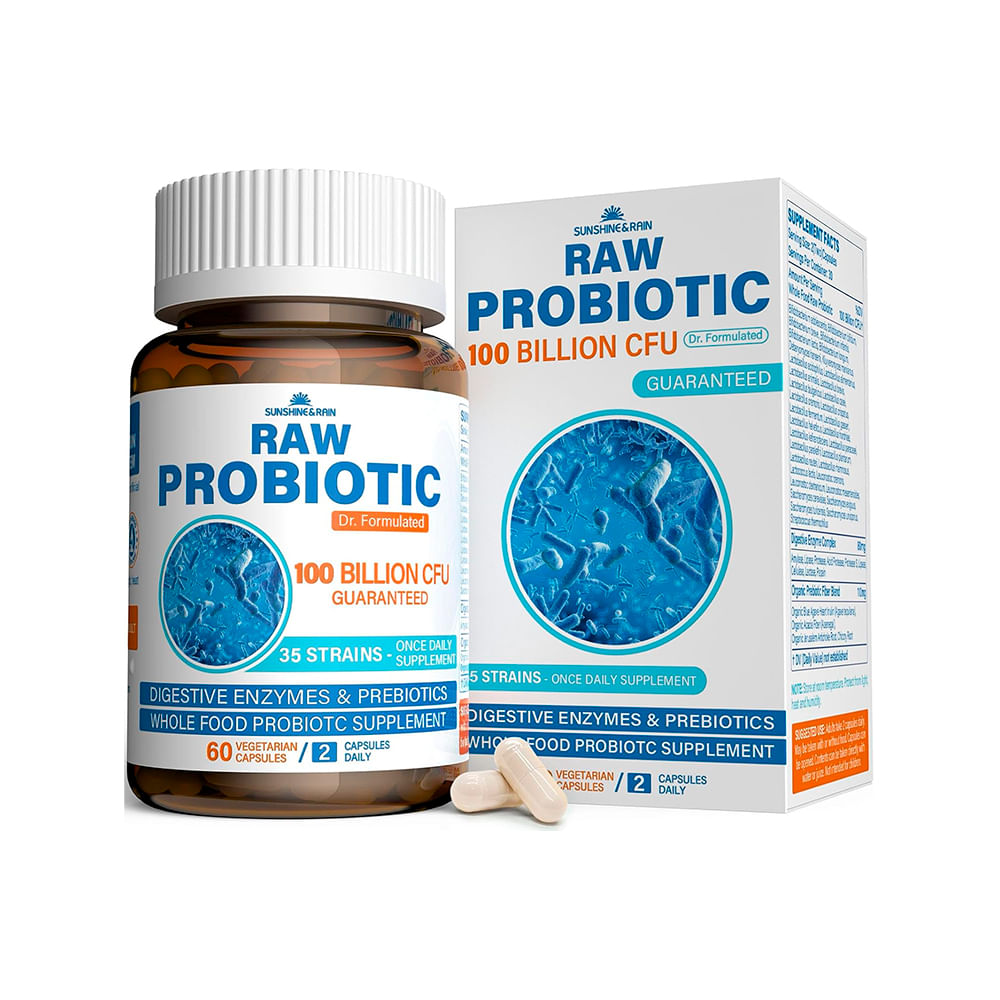 Raw Probiotic Enzima Digestiva 36 cepas