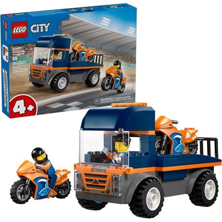LEGO CITY CAMIÓN DE TRANSPORTE DE MOTOCICLETAS 60491