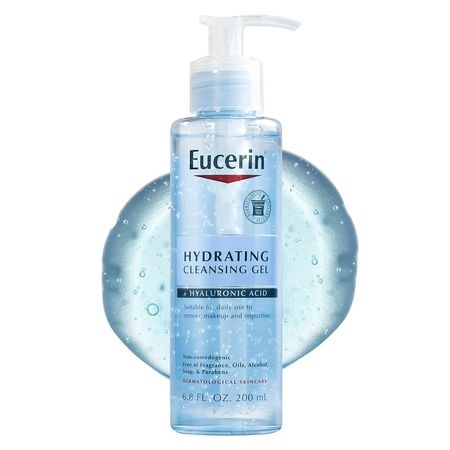 EUCERIN GEL LIMPIADOR FACIAL HIDRATANTE CON ÁCIDO HIALURÓNICO 6.8 OZ / 200 ML