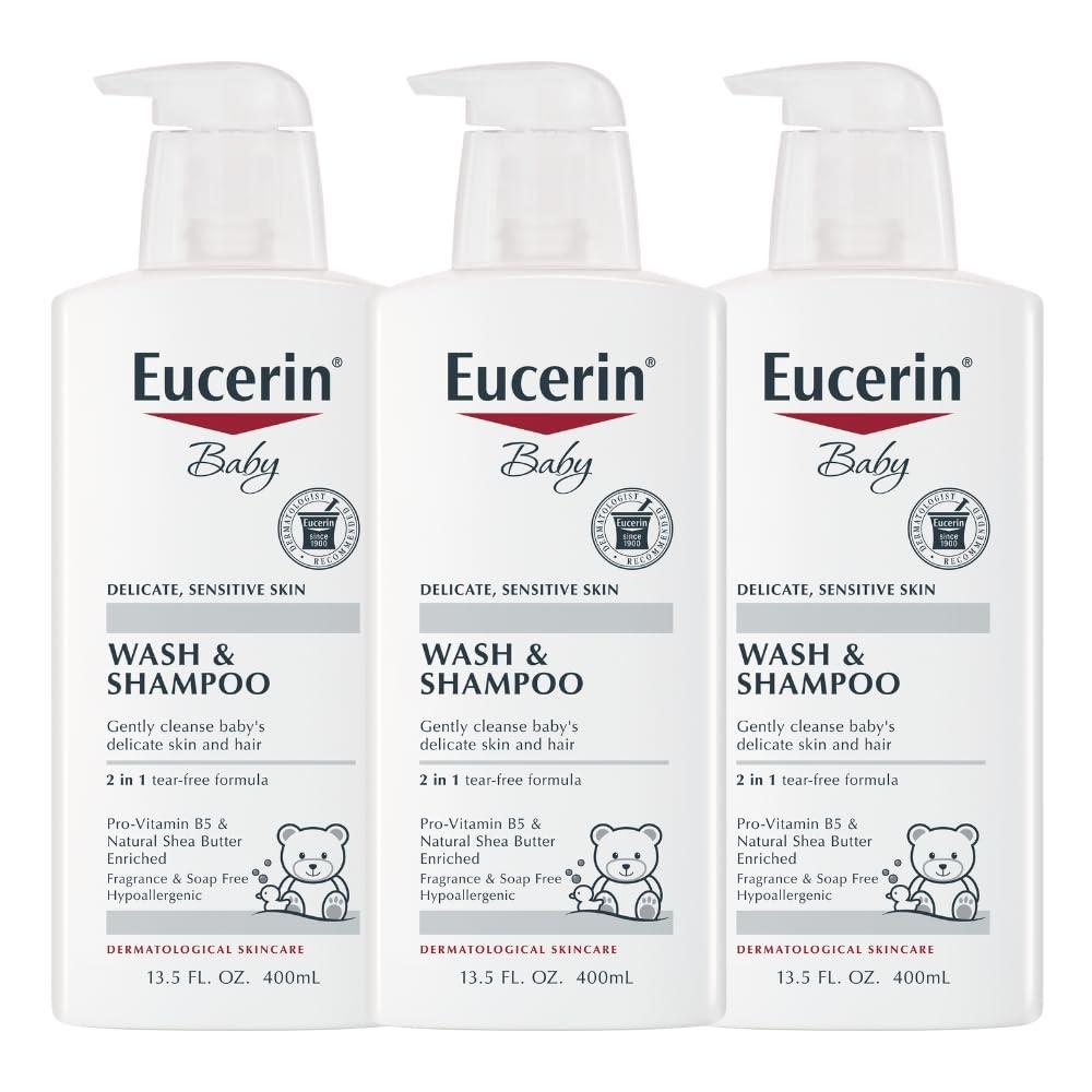 PACK 3 EUCERIN BABY CHAMPÚ Y GEL DE BAÑO 13.5 OZ / 400 ML