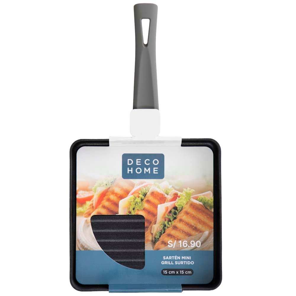 Sartén Grill Mini DECO HOME (Modelos Aleatorios)