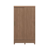 Ropero VIVA HOME Fit 2 Puertas Correr C/Pies Color Jequitiba/Jequitiba