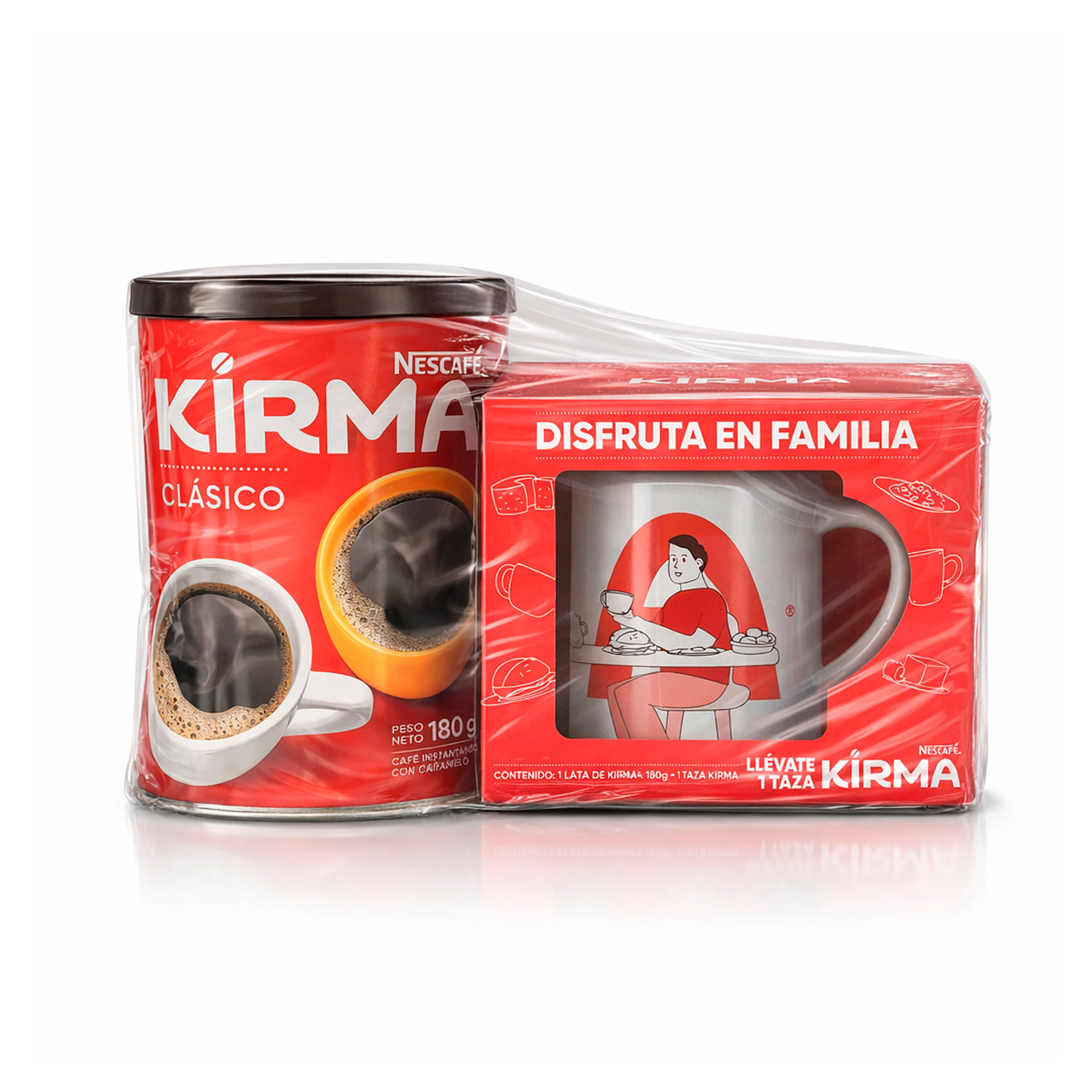 Café Instantáneo KIRMA Lata 180g + Taza Coleccionable