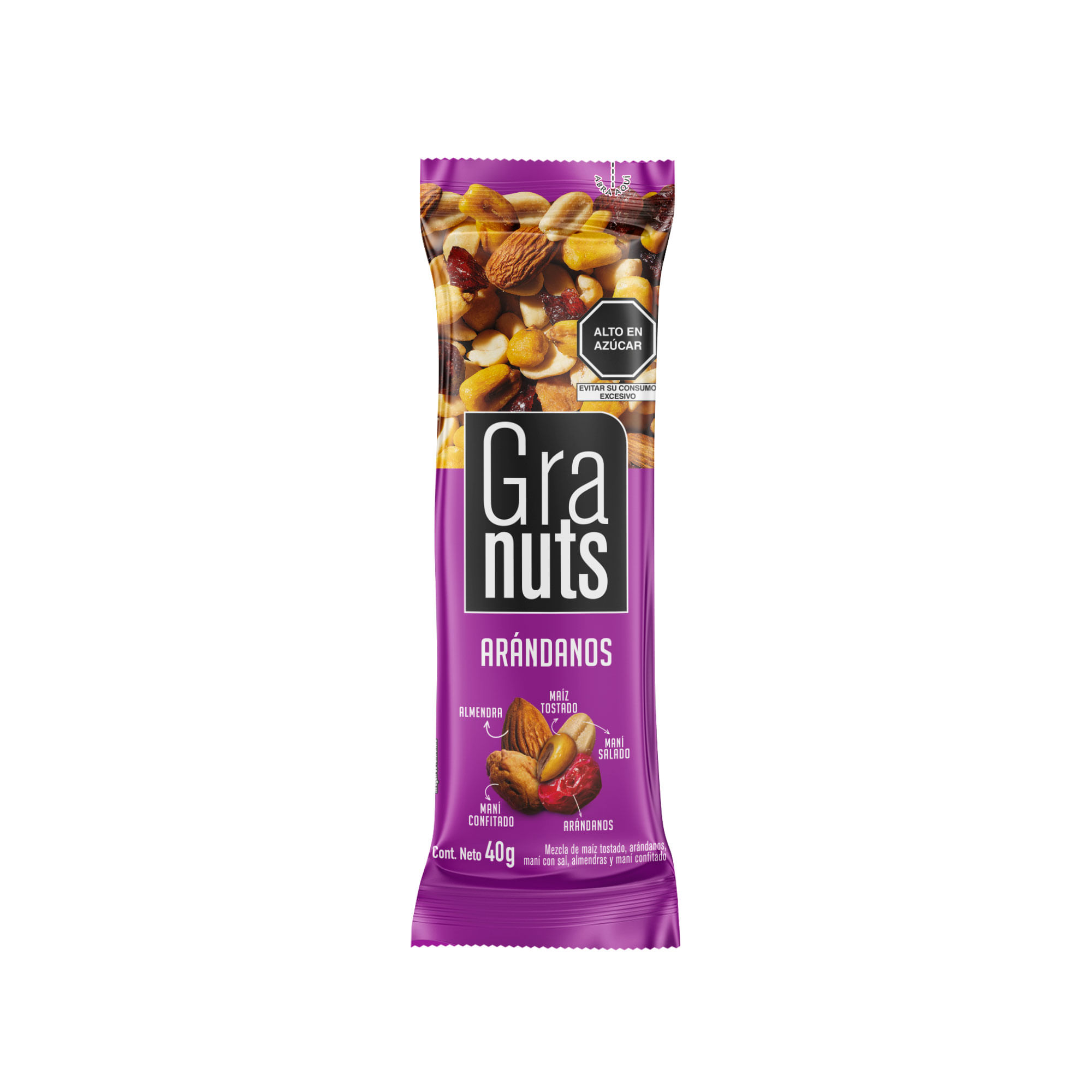 Mix Arándanos GRANUTS Bolsa 40g