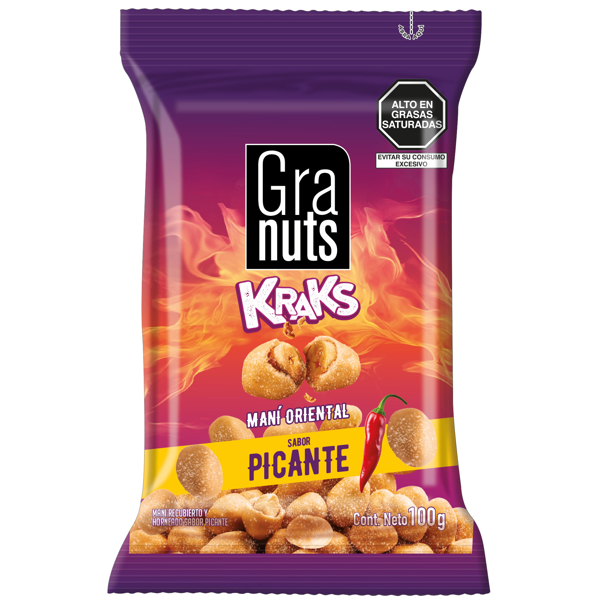 Kraks Picante GRANUTS Bolsa 100g