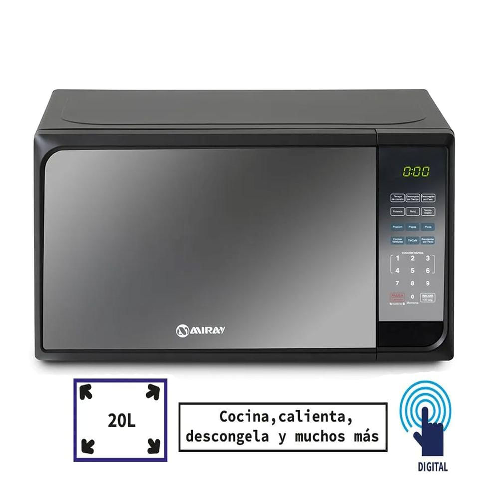 Horno Microondas HMM-20N 20 Litros Negro