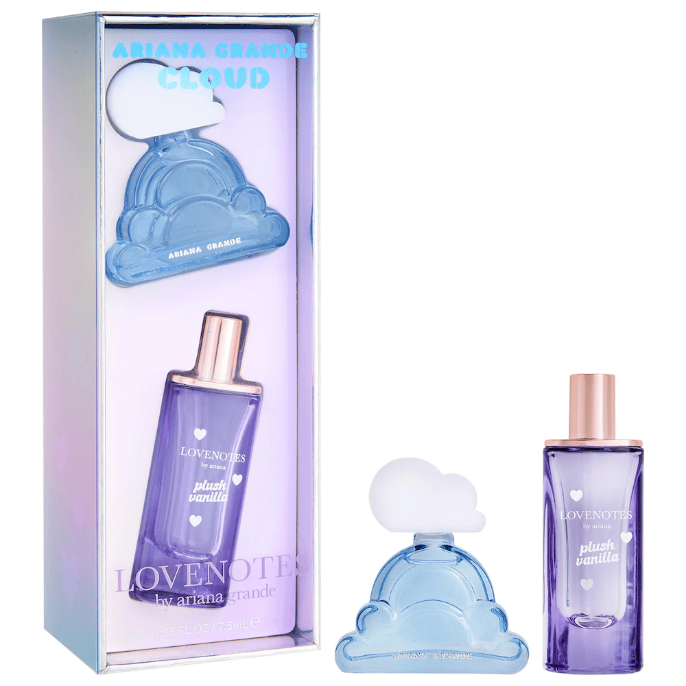 Set de perfume de vainilla de felpa Mini Cloud LOVENOTES Ariana Grande