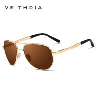 Lentes De Sol Aviador Polarizados Uv 400 Veithdia 1306 Unisex