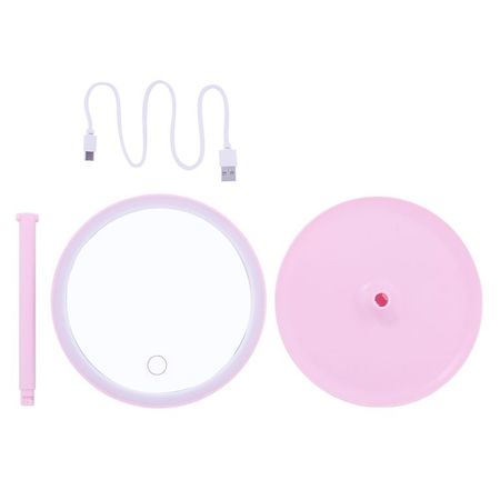 Espejo de Tocador Mikko Led Rosado Rosado