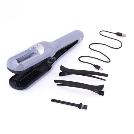 Recortadora de Puntas Abiertas y Horquillas del Cabello Gris Bellespa Gris