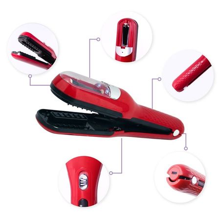 Recortadora de Puntas Abiertas y Horquillas del Cabello Rojo Bellespa Rojo