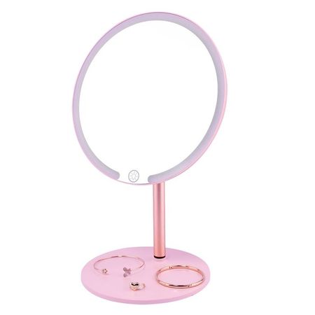 Espejo de Tocador Galaxy Led Rosa Rosado