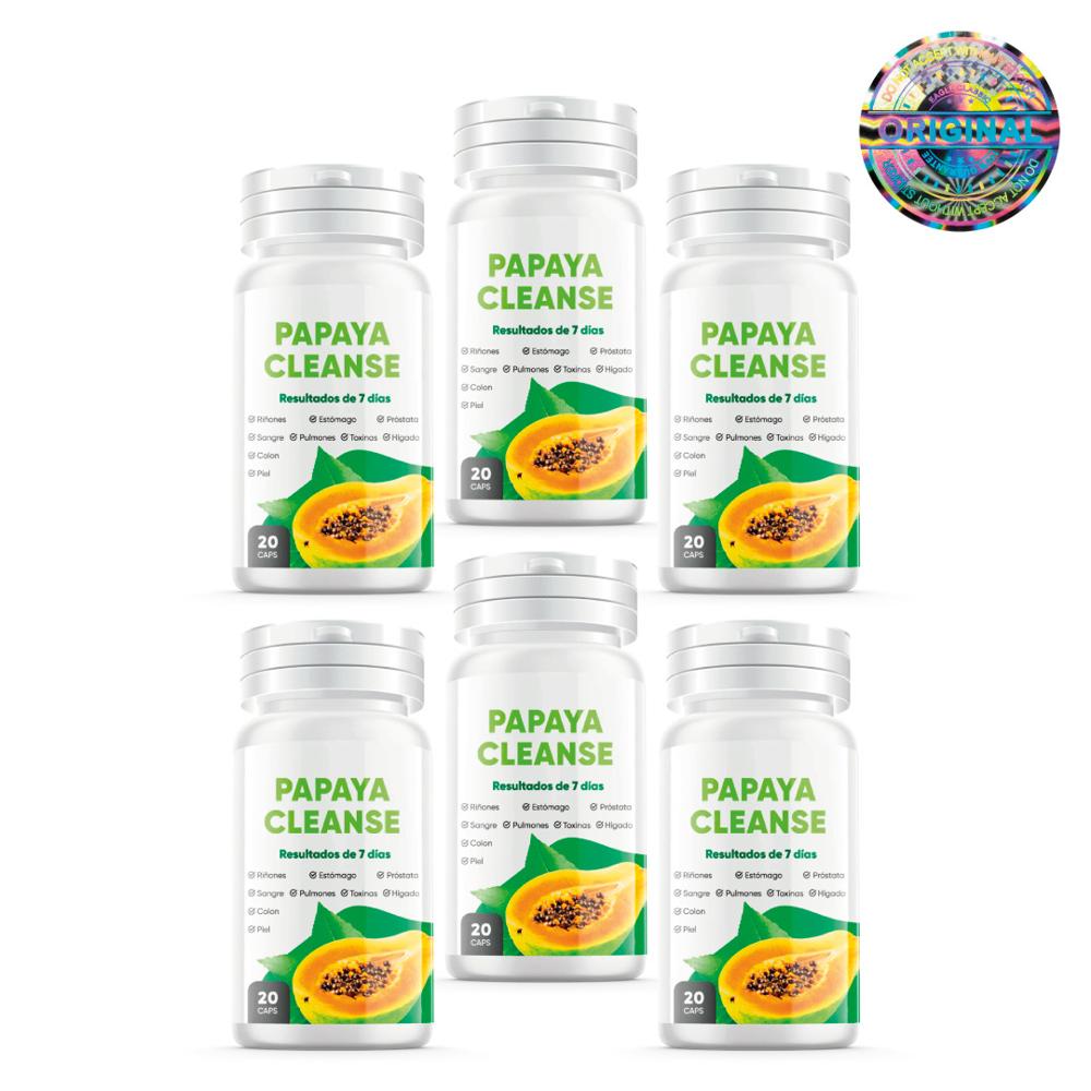 Papaya Cleanse 20 Cápsulas 6 Frascos