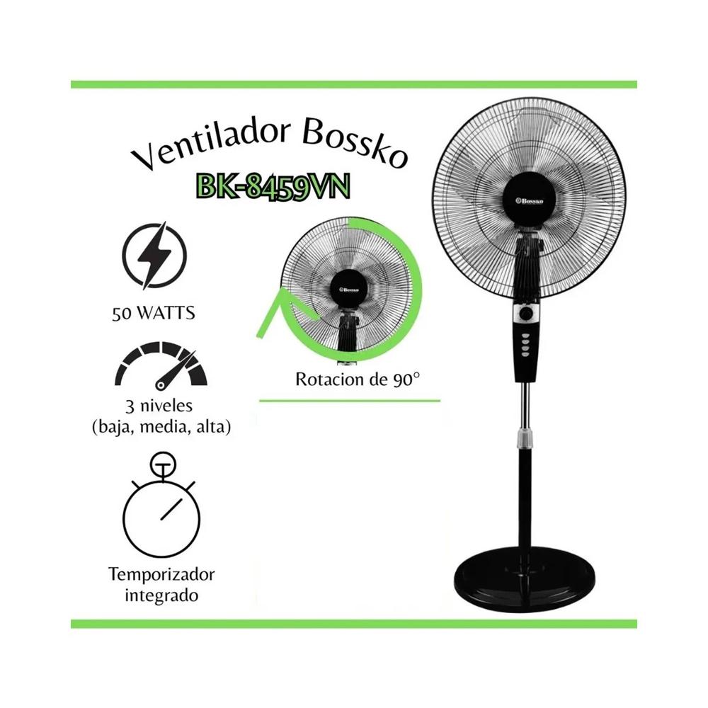 Ventilador Pedestal 18pulgada  Bossko Bk-8459vn