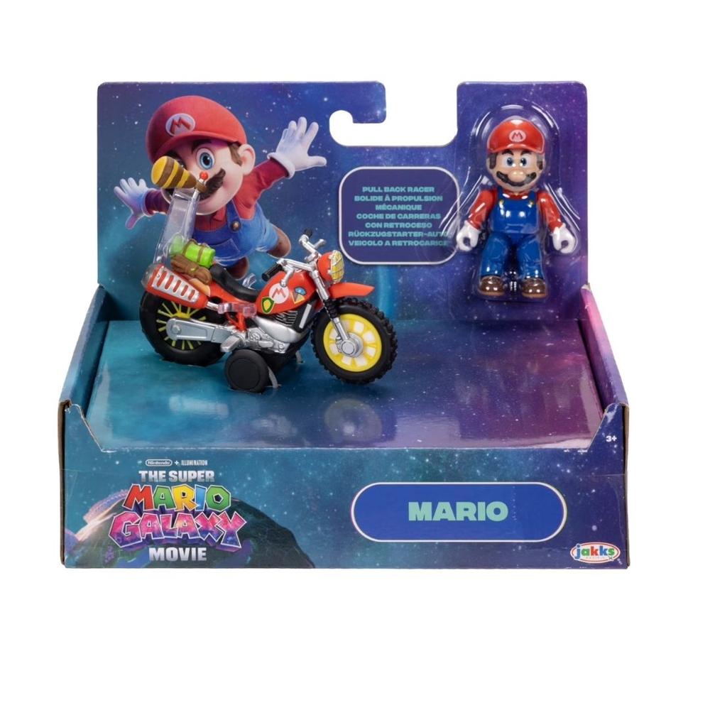 Figura Coleccionable Super Mario Galaxy Mario Bros con su Moto 6 cm Nintendo