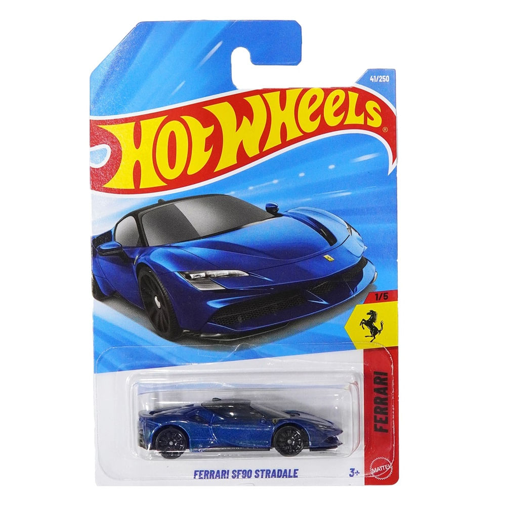 Hot Wheels Ferrari SF90 Stradale Blue JJJ12
