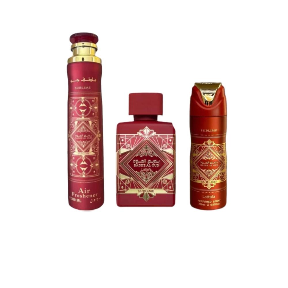 SET DE PERFUME LATTAFA SUBLIM3 3 PZS MUJER